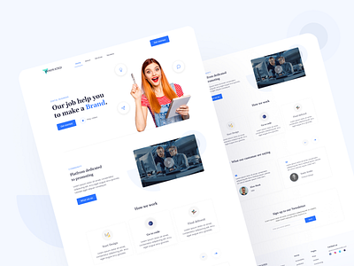 Digital Agency Landing Page UI Design