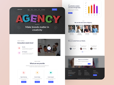 Creative Agency Website Templates agency agency landing page agency website branding agency business agency business web client creative creative agency creative design creative studio digital marketing landing page project templates ui ux web design website website templates