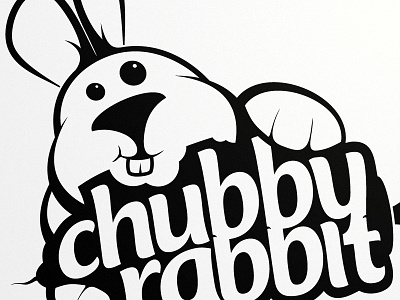 Chubby Rabbit logo rabbit