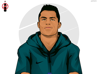 Be like rono. akshay sabu illustration art artofi artofi illustration cr7 cristiano ronaldo cristiano ronaldo illustration graphic design illustration ronaldo say no to coke