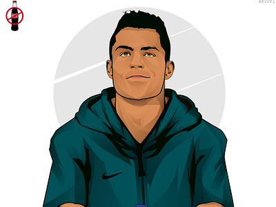 Be like rono. akshay sabu illustration art artofi artofi illustration cr7 cristiano ronaldo cristiano ronaldo illustration graphic design illustration ronaldo say no to coke