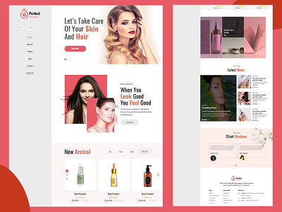 Perfect for hair and skin @irctc @website branding design dribbble ui