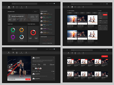 Youtube live branding dashboard dribbble graphic design ui