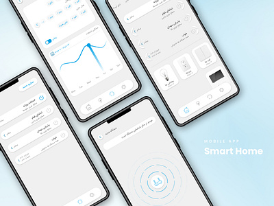 Abr Hamin - Smart home mobile app control design mobile mobile app smart smart home technology ui ux design