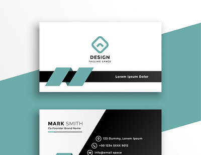 Professional Business Card with Mockup branding business card business card design portfolio professional business card typography