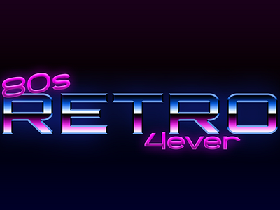 80s Retro Text