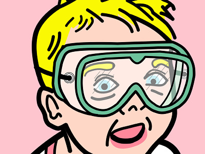 The Laboratory baby branding goggles graphic design identity illustration laboratory logo