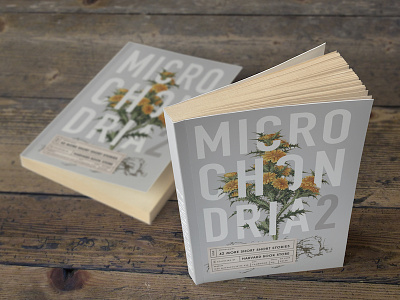 Microchondria 2 book cover book covers botany illustration label plants print design science science illustration typography vintage