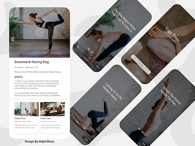 Yoga App Design 2021 2021 trend app application design minimal sport ui ui ux design uidesign uiux ux yoga yoga app