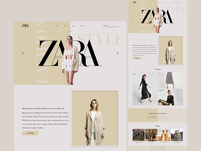 ZARA Website Concept 2021 2021 trend design minimal ui uidesign uiux website