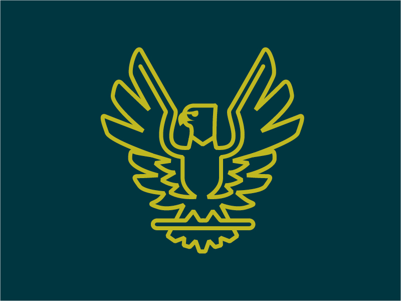 Eagle Outline by Chad Kaufman on Dribbble