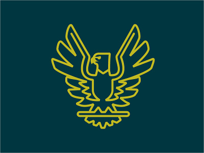 Eagle Outline birds mascot