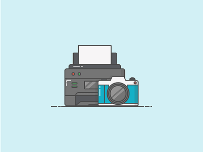 Marketing Materials Icon camera colour design icon icon set illustration photo print printer