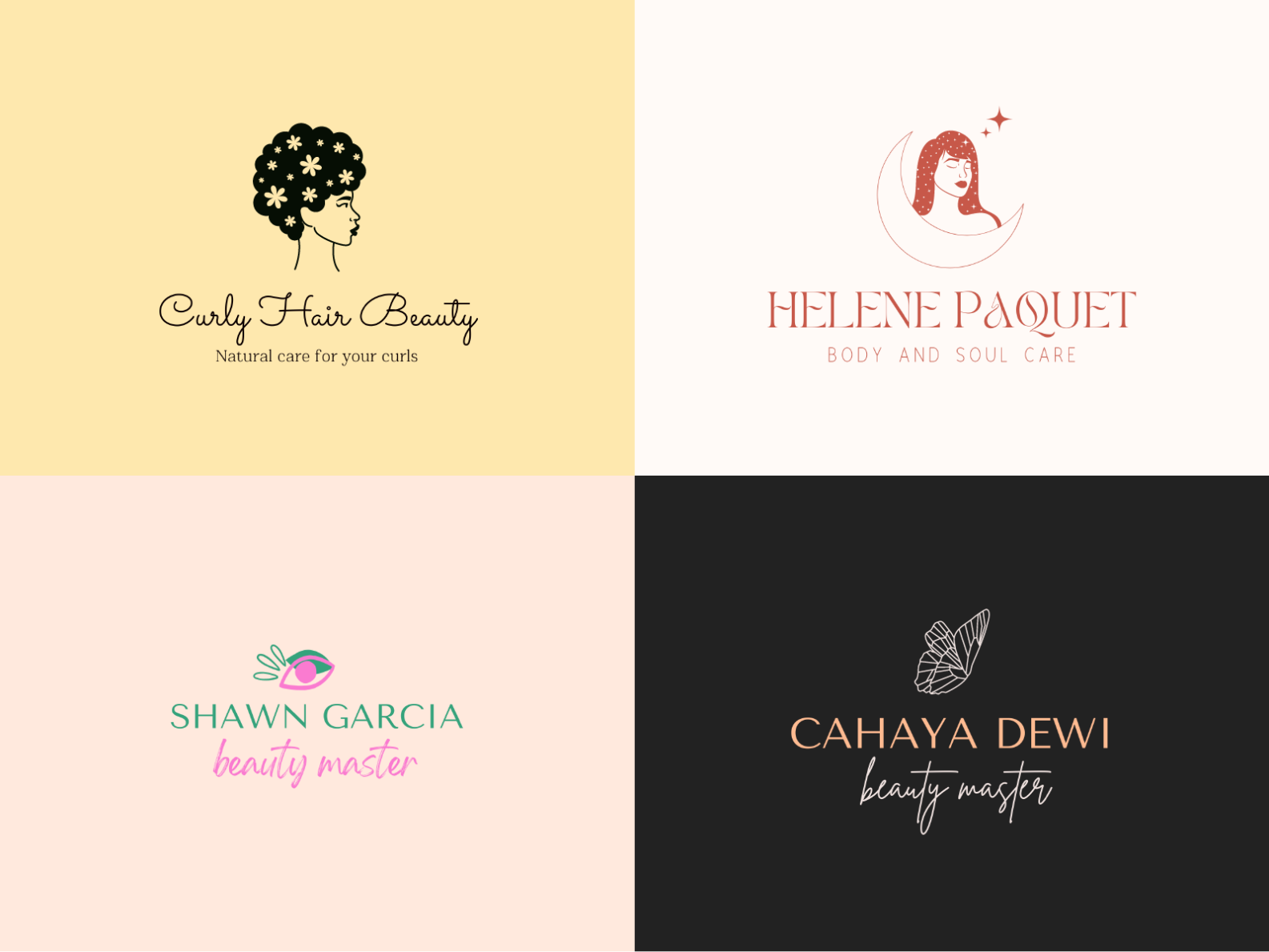 Beauty logos by Ekaterina U. on Dribbble