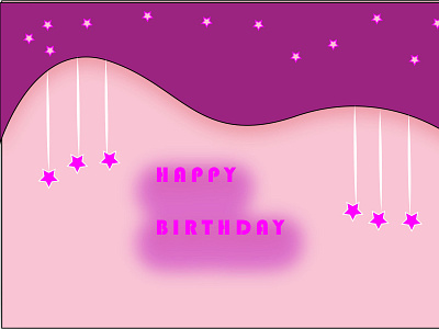 Birthday card design illustration minimal vector web