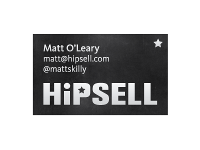 Hipsell Business Card business card