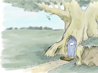Tree House animation background digital illustration illustration