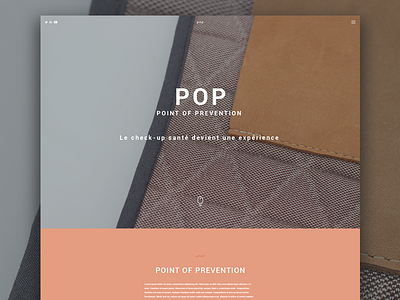 Pop Landing Page design health landing page ui ux web