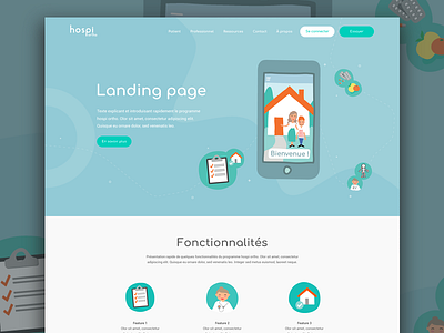 hospi ortho Landing Page design health landing page porto web