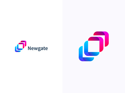 Newgate branding color color design colorful design colorful logo design illustration logo logo design minimal logo typography vector