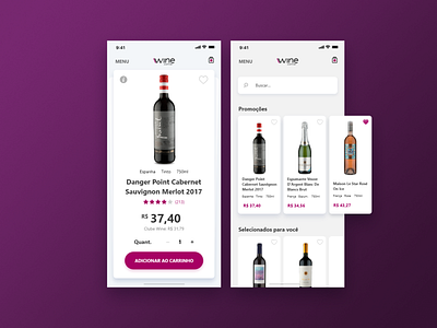 Wine - Online Store Redesign alcohol e shop redesign store ui ux vinho web wine