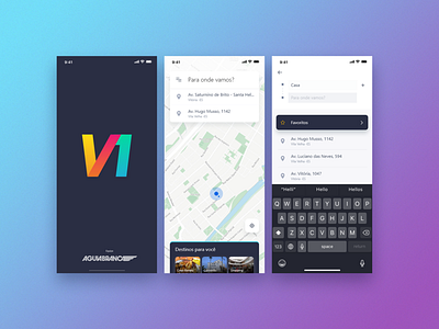 V1 app - Redesign app interface navigation redesign transport uber ui ux v1