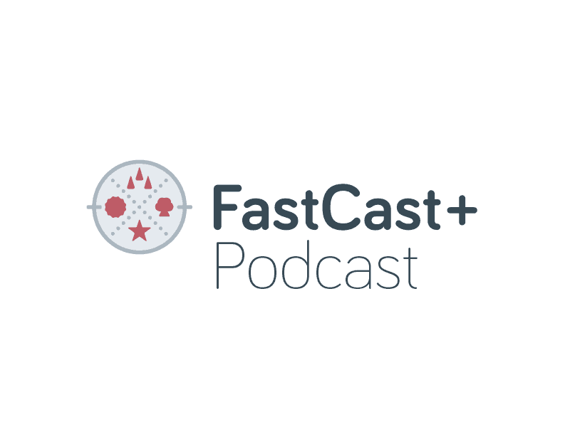FastCast+ Podcast Horizontal Logo branding disney logo podcast subbranding