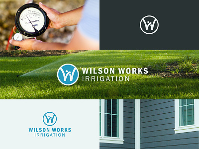 Wilson Works Irrigation branding irrigation lawncare logo