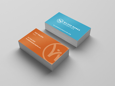 Wilson Works Irrigation Business Cards branding business cards print stationary