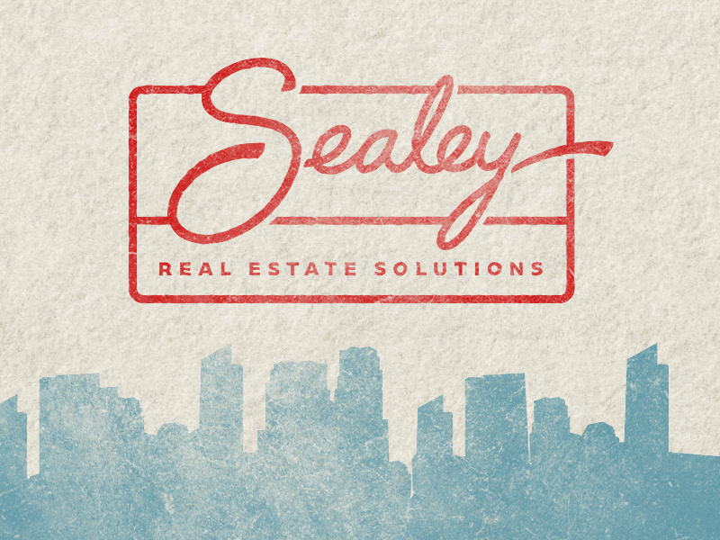 Sealey Logo logotype logo sealey real estate hand letter