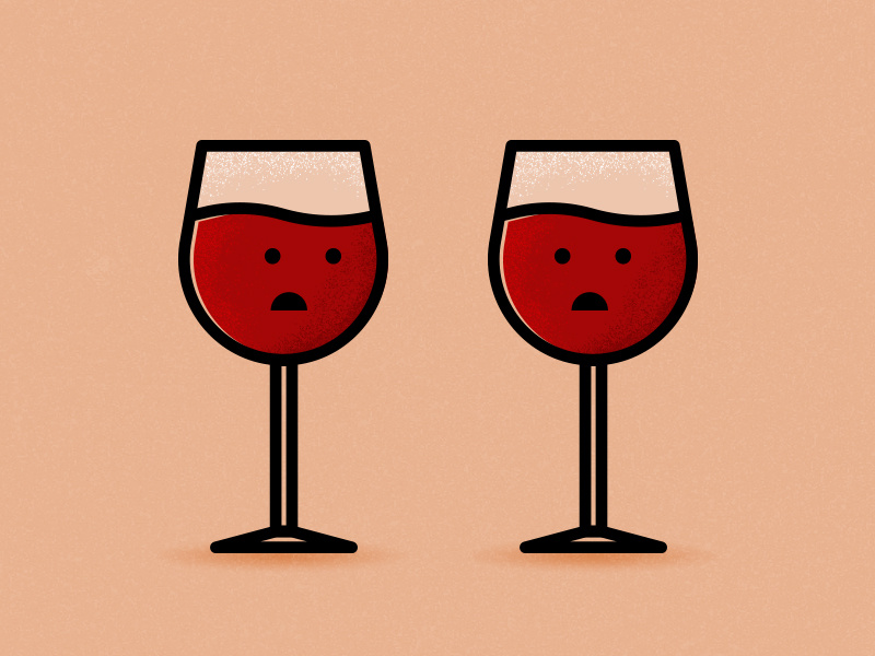 If wine could talk texture grain red illustration wine