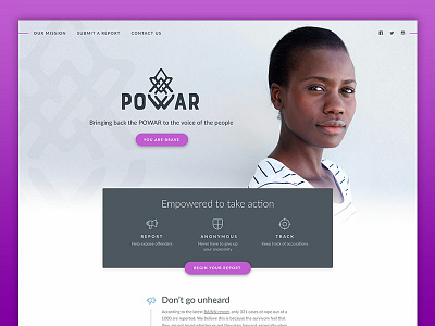Powar branding logo logo mark purple web design website