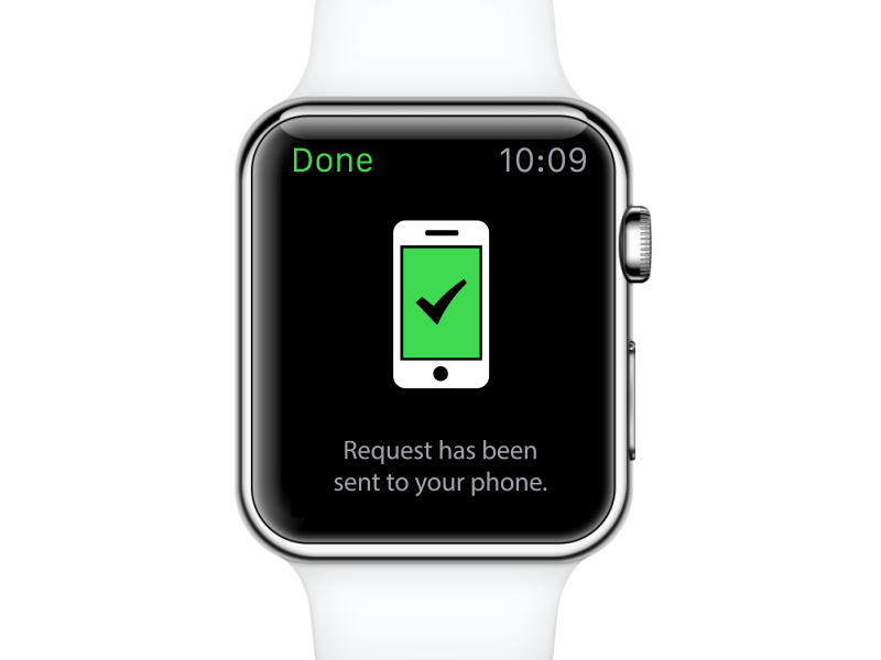 A handy Handoff notification. animation app apple design gif handoff interaction motion send ui ux watch