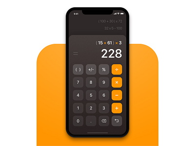 iOS Calculator Redesign app calculator ios mobile product design redesign ui ux
