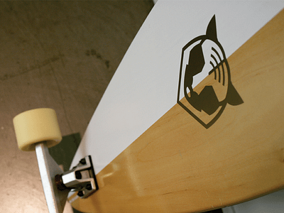 TBWA Tiger Academy Skateboard branding logo skateboard wood