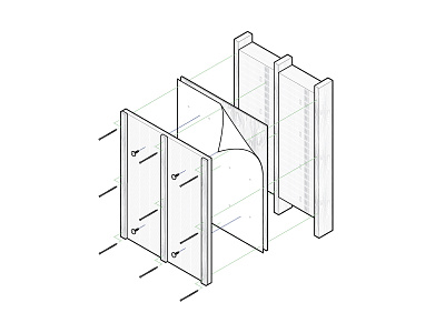 Wall Assembly - Exploded view