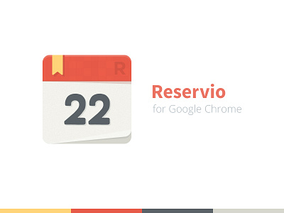 Reservio Icon app calendar chrome extension flat google icon reservio schedule