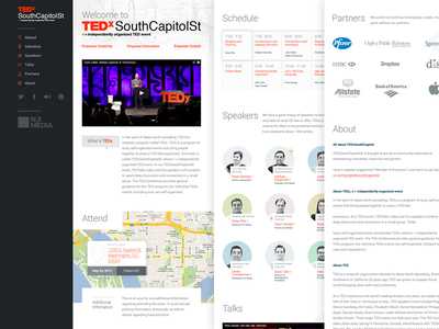 TEDx SouthCapitolSt dc event homepage nji media photoshop ted tedx web