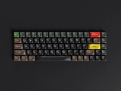 65% Keycap Set 3d arnold braun c4d cinema4d hard surface modeling hardware keyboard keycap keys keyshot mechanical model octane redshift render typography