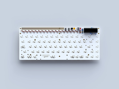 Discipline PCB 3d board cftkb cinema4d circuit discipline electronics illustration keyboard octane open source pcb render