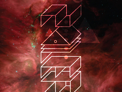Sailer Type geometric nebula poster space type typography