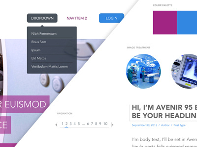 Moodboard Design design homepage hospital layout med medical moodboard nji media purple ui