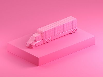 Truck it. 3d 3d model 3d models c4d cgi cinema4d focus lab illustration octane render studio truck