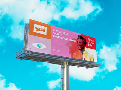 For Joy Billboard billboard branding focus lab logo mockup signage