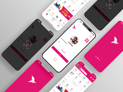 Bkash Mobile Bank App Concept - Login with Face ID/Touch ID apps design bkash apps face id figma financial apps design login page ui ux