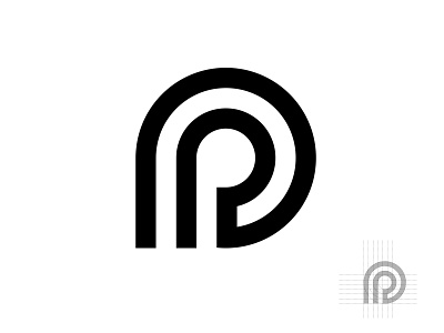 P logo design icon logo