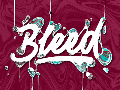 Bleed lettering (vid)