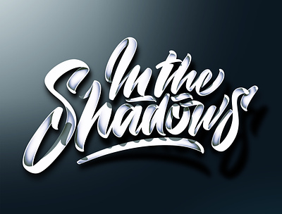 Shadows (video link in description) angeloknf branding brush calligraphy details hand lettering lettering light logo photoshop script shadows type typography