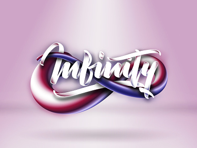 Infinity (Tutorial on description) 3c angeloknf branding calligraphy design illustrator inspiration lettering logo photoshop tutorial type typeface typography