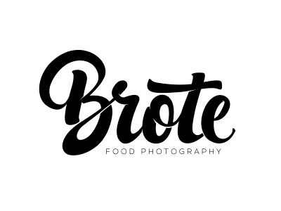 Brote black calligraphy custom handlettering lettering logo photography type typography